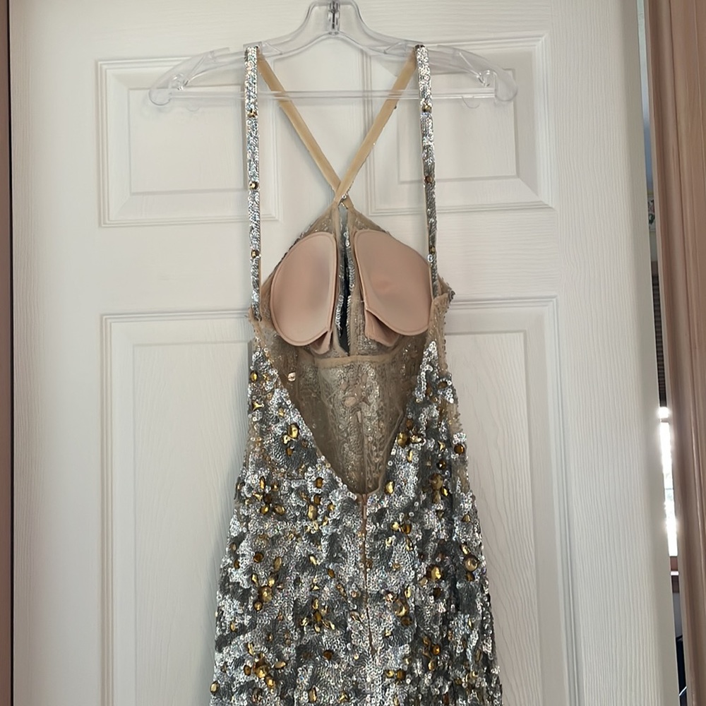 JOVANI FITTED EMBELLISHED EVENING GOWN - Picture 7 of 11
